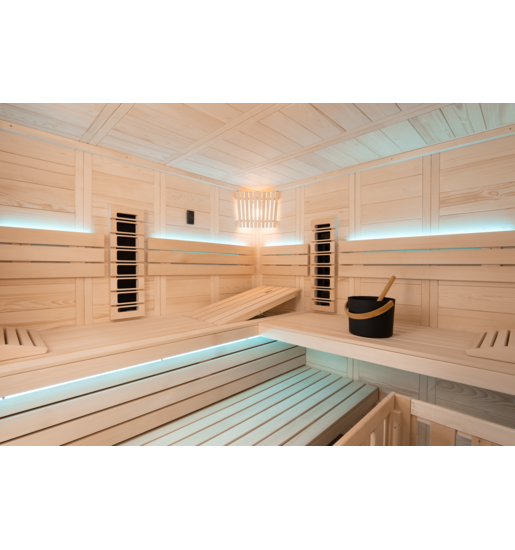 Finnische Sauna mit Infrarot