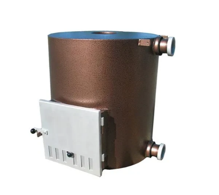 Kirami Tube | Marinealuminium | Holzofen Außen für Hot Tub | 42 kW