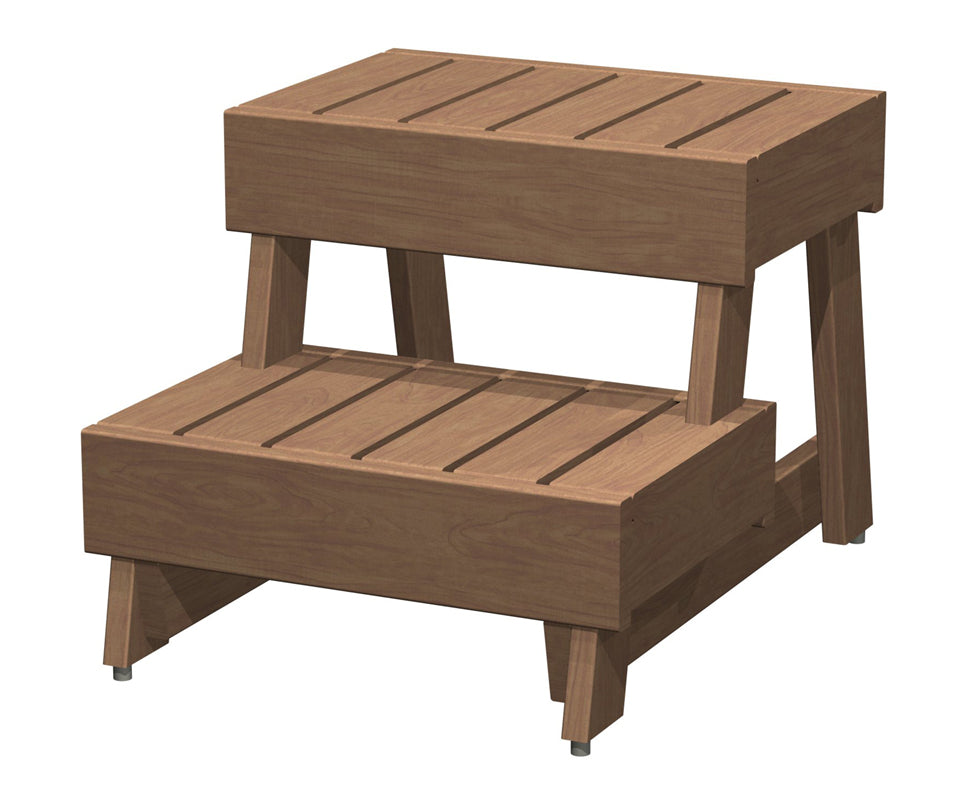 Harvia Bankteil Modular Hocker 2-stufig 700x600 | Roterle / wärmebehandelte Espe | L002LE / L002LHA