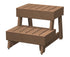 Harvia Bankteil Modular Hocker 2-stufig 700x600 | Roterle / wärmebehandelte Espe | L002LE / L002LHA