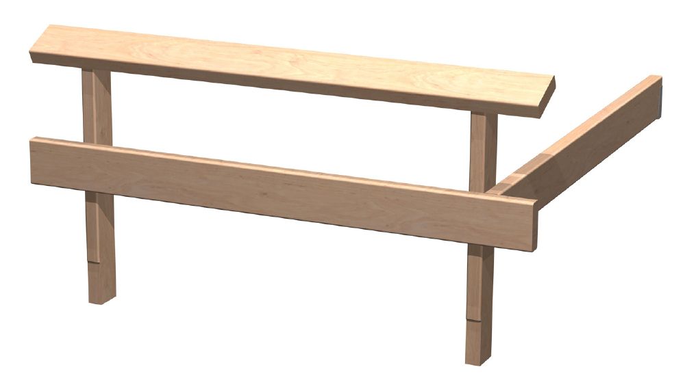 Harvia Bench Part Modulaire Leuning | Rode els / hittebehandelde esp | L005LE / L005LHA