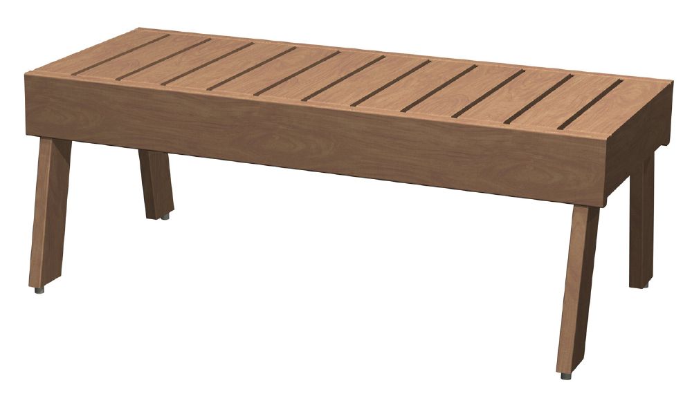 Harvia Bankteil Modular Bank 1200x500 | Roterle / wärmebehandelte Espe | L006LE / L006LHA