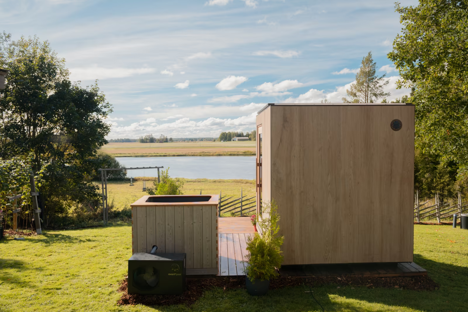 Kirami Nordic Ice mit Kühlsystem | Premium Eisfass / Eistonne für Garten  | 91 x 120 cm