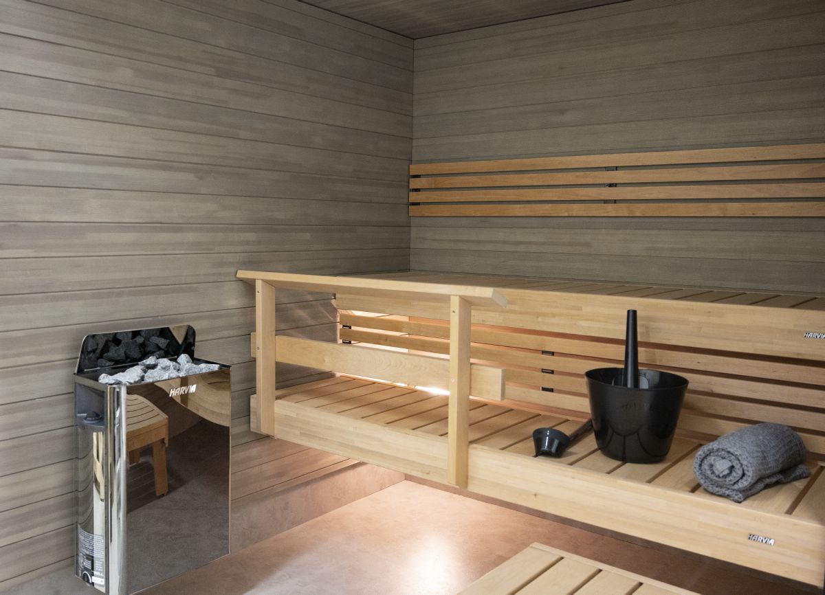 Harvia The Wall | Sauna Elektroofen integrierte Steuerung | 4.5 kW / 6 kW / 8 kW / 9 kW | SW45 / SW60 / SW80 / SW90