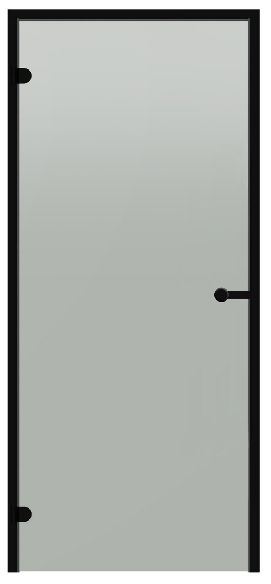 Harvia Saunatür Black | Rahmen aus Aluminium oder Holz | Verschiedene Glasvarianten und Größen