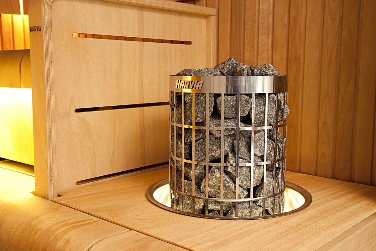 Harvia Cilindro | Sauna elektrische kachel geïntegreerde bediening | 6,6 kW / 7 kW / 9 kW | PC66 / PC70 / PC90