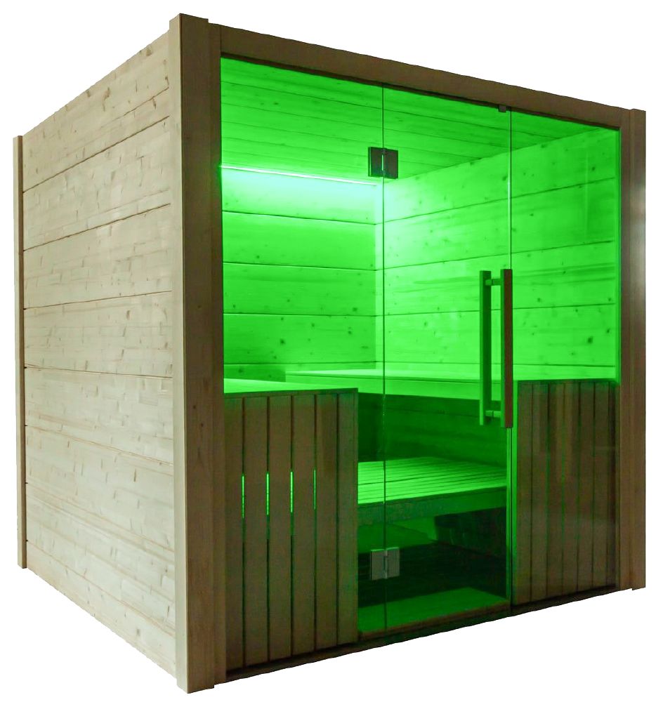 Harvia Olympus | Binnensauna sparrenhout kit | 212 x 204 x 206 cm (B/D/H) | 4020830
