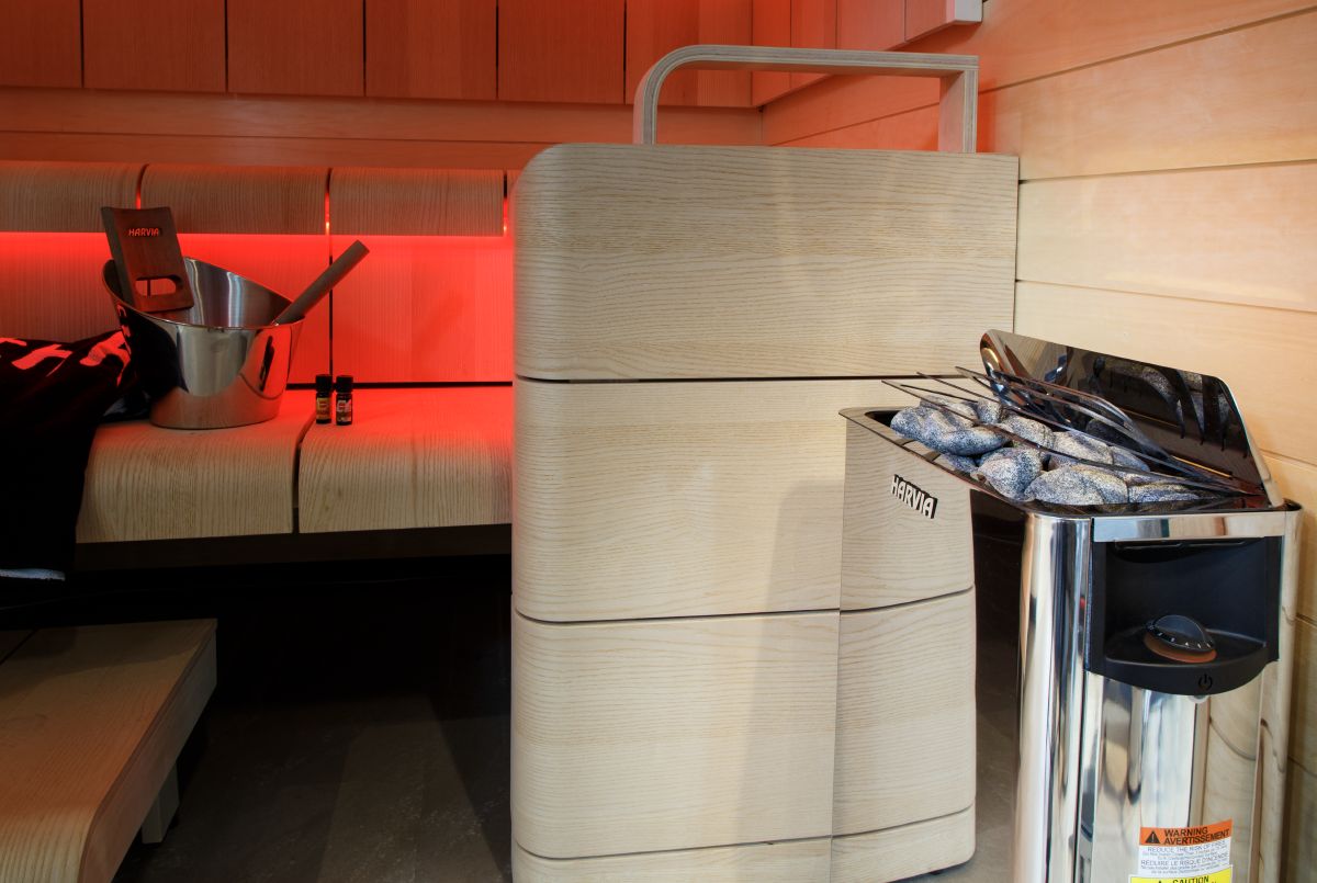 Harvia The Wall | Sauna Elektroofen integrierte Steuerung | 4.5 kW / 6 kW / 8 kW / 9 kW | SW45 / SW60 / SW80 / SW90