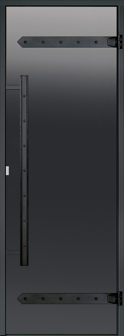 Harvia Legend Saunatür Black | Rahmen aus Aluminium oder Holz | Verschiedene Glasvarianten und Größen