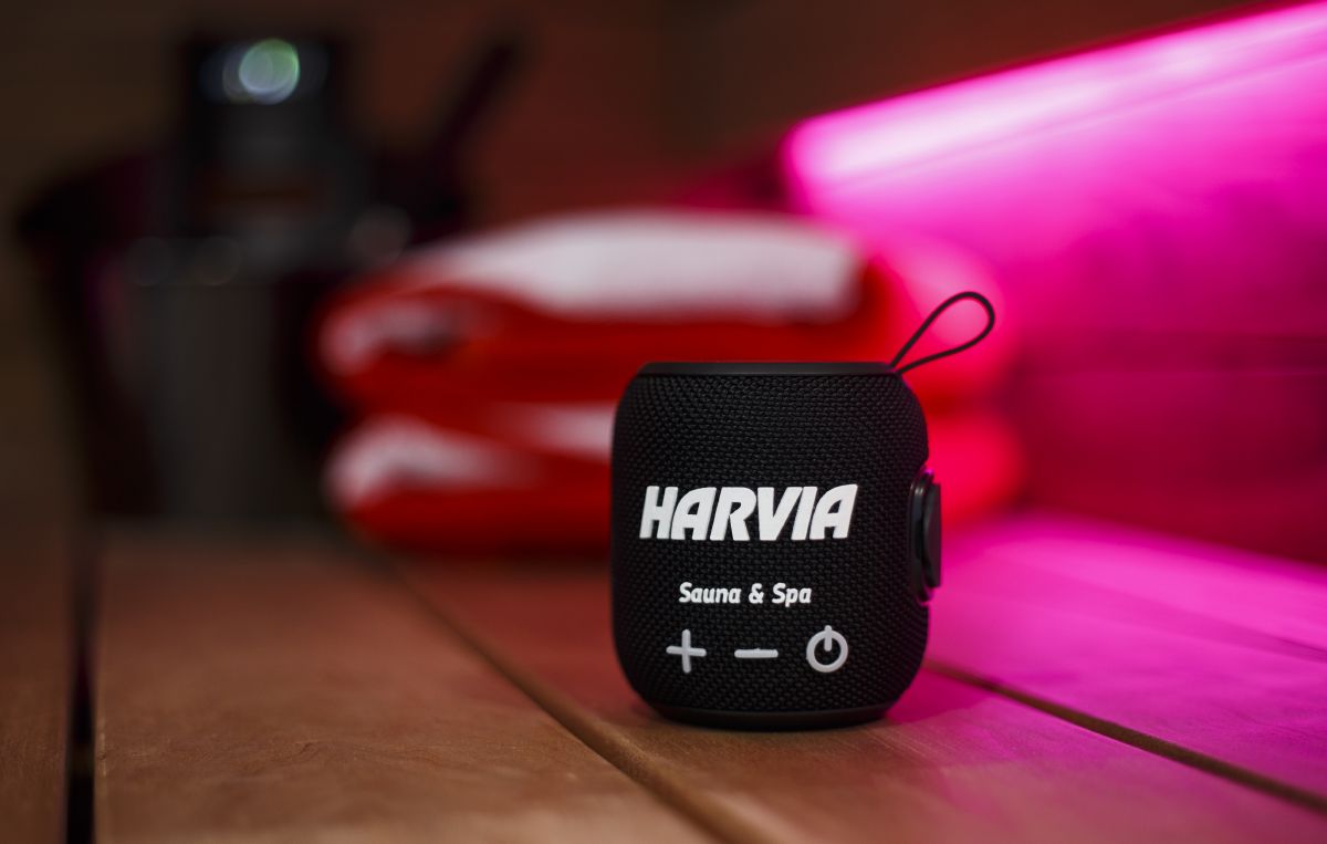 Harvia Wasserdichter Lautsprecher für die Sauna | rot / schwarz | SAC80500 / SAC80501