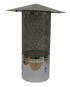 Kirami Regenhaube Ø150 mm mit Funkenschutz | 3 mm Löcher im Funkenschutz