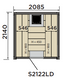 Harvia Solide | Binnensauna sparrenhout kit | S2119LD / S2122LD / S2125LD
