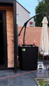 Kirami Comfort BlackIce S mit Kühlsystem | Eisfass / Eistonne für Garten  | 76 x 116cm