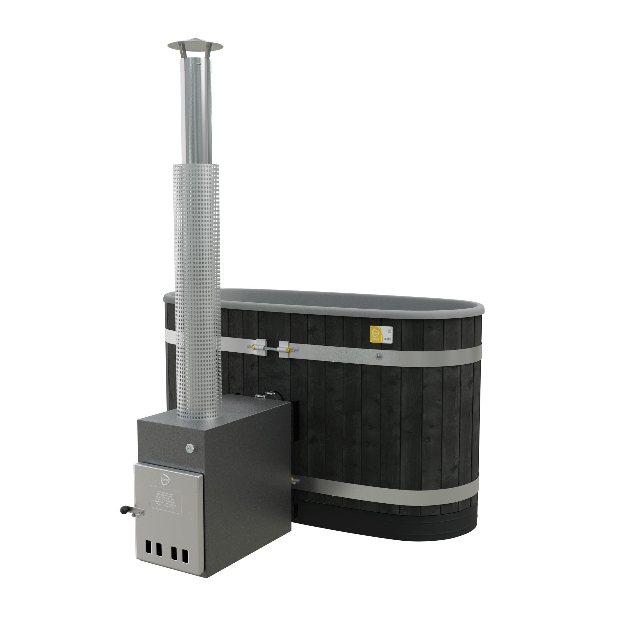 Kirami Annex Tiny S | Hot Tub mit Holzofen |  162,5 cm | für 2 Personen