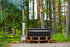 Kirami Comfort Steady M | Verschiedene Farben | Hot Tub mit starken Holzofen | Ø 170 cm | für 4-6 Personen