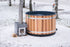 Kirami Comfort Steady M | Verschiedene Farben | Hot Tub mit kompakten Holzofen | Ø 170 cm | für 4-6 Personen