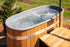 Kirami Premium Tiny S Flow | Hot Tub mit Elektroheizer und Massagesystem | 170 cm | für 2 Personen