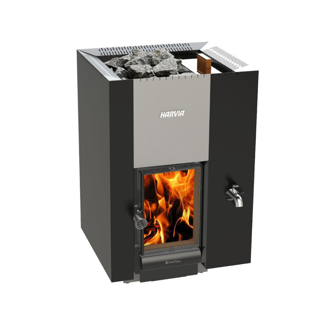 Harvia Linear 22 GreenFlame RS | Saunaofen Holz | 15,7 kW | WKLI22GRSM