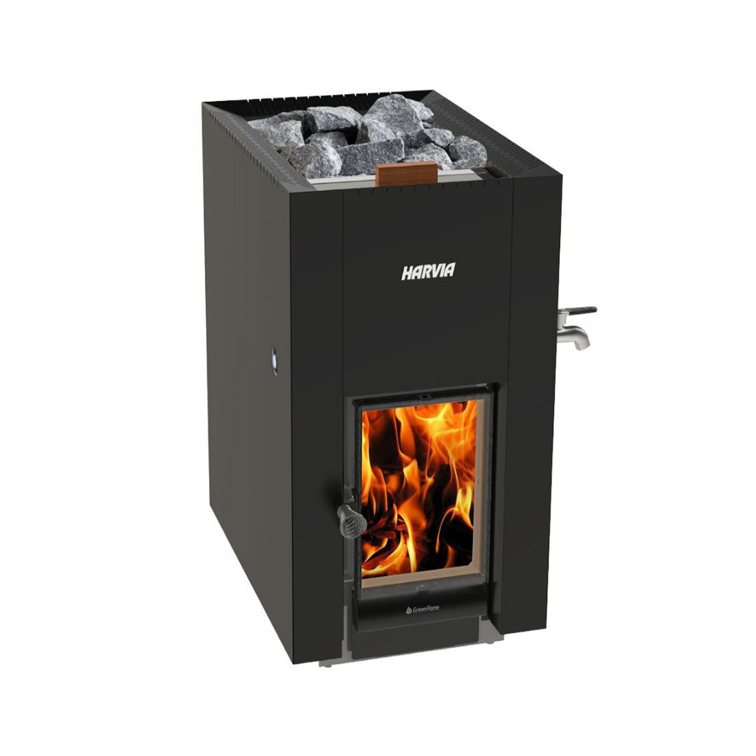 Harvia Linear 22 GreenFlame ES | Saunaofen Holz | 15,7 kW | WKLI22GESM