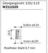 Harvia WZ115120 | Adapterrohr Edelstahl 120/115 | WZ115120