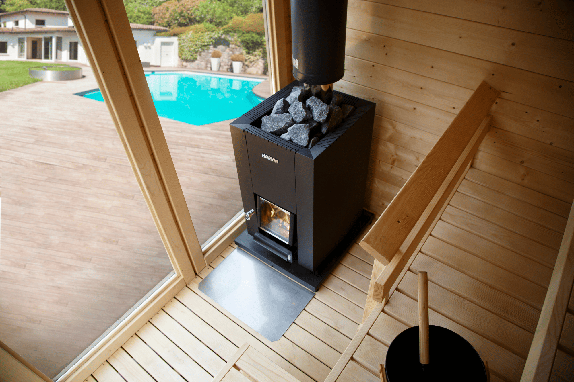 Harvia Linear 18 Compact |  Saunaofen Holz mit BimSchV 2 | 14,3 kW | WKLI18CPTM