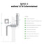 Harvia Lineair 22 | Saunakachel hout complete set met BimSchV niveau 2 - incl. schoorsteenset &amp; 40 kg saunastenen | 14,3 kW