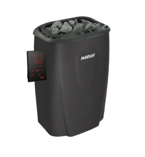 Harvia Moderna XE | Sauna Elektroofen enthält externe Steuerung | 4.5 kW / 6 kW / 8 kW | V45XE black / V60XE black / V80XE black