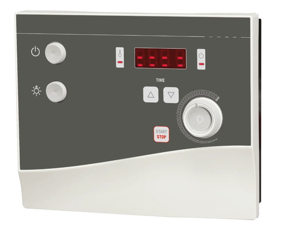 Harvia Vega E | Elektrische saunakachelset met sentiotec K4 Next saunabesturing + saunastenen | 4,5 kW / 6 kW / 8 kW / 9 kW