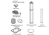 Harvia WHP1500 | Schoorsteen complete set voor sauna houtkachel | WHP1500